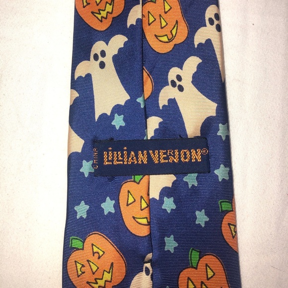 VINTAGE 1992 Men’s Halloween Pattern Tie - Picture 3 of 4